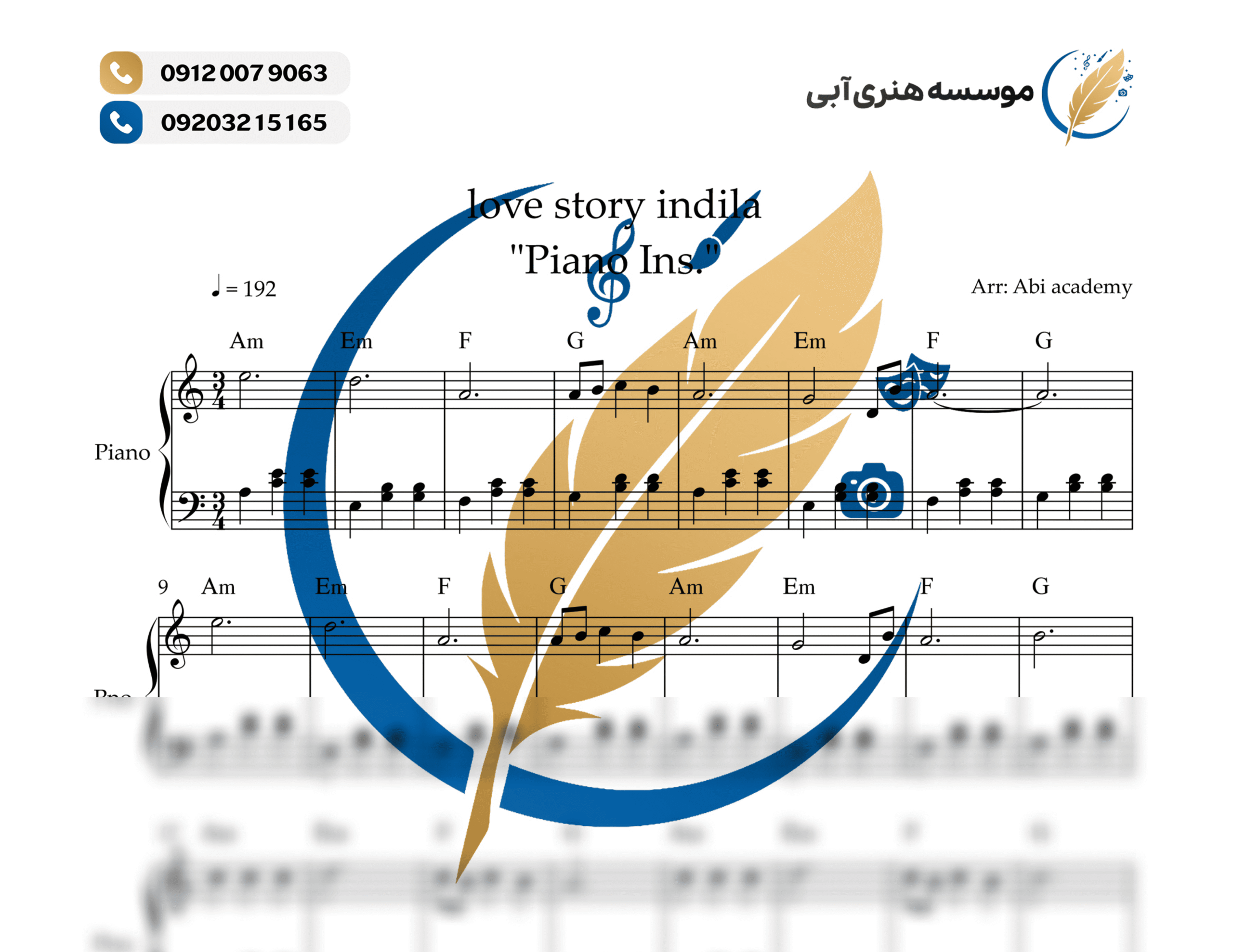 Love Story indila Piano Ins. - Full Score 1